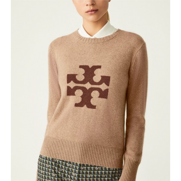 Cashmere Logo Crewneck Sweater