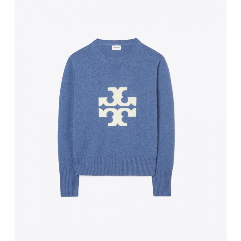 Cashmere Logo Crewneck Sweater