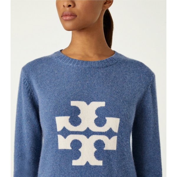 Cashmere Logo Crewneck Sweater