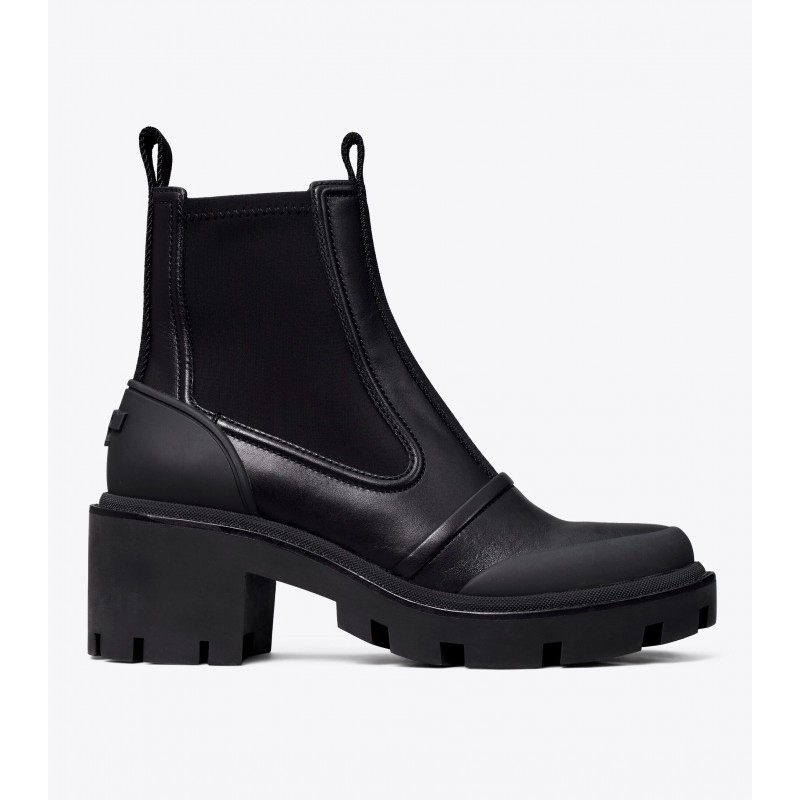 Chelsea Lug-Sole Heeled Ankle Boot