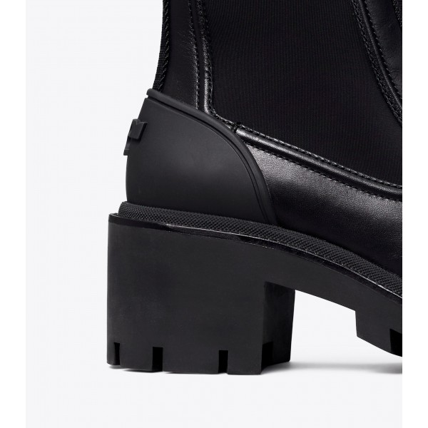 Chelsea Lug-Sole Heeled Ankle Boot