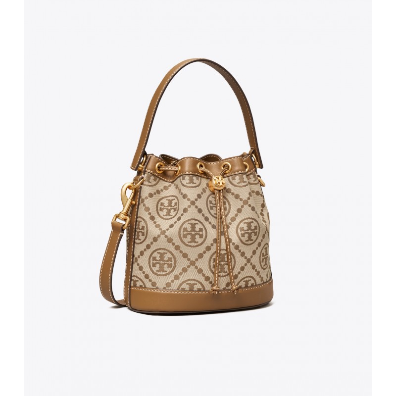 T Monogram Jacquard Bucket Bag