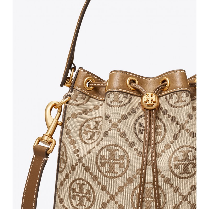 T Monogram Jacquard Bucket Bag