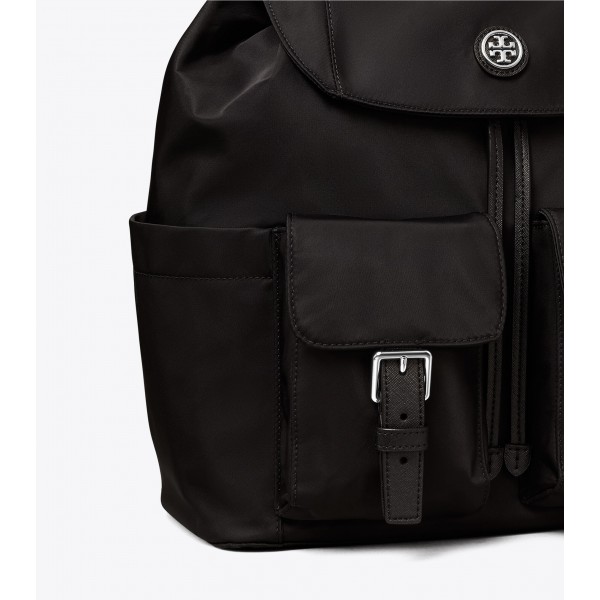 Nylon Flap Backpack