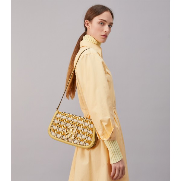 Miller Basket-Weave Convertible Shoulder Bag