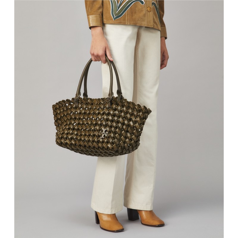 McGraw Woven Embossed Satchel