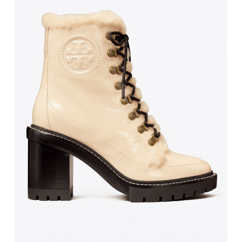 Miller Shearling Lug-Sole Ankle Boot