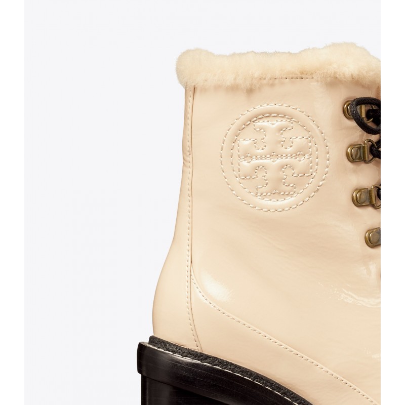Miller Shearling Lug-Sole Ankle Boot