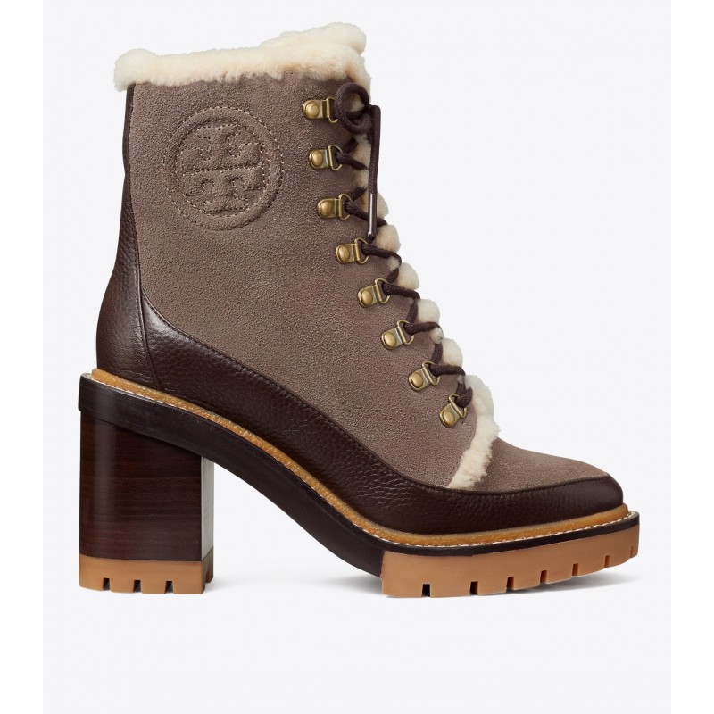 Miller Shearling Lug-Sole Ankle Boot