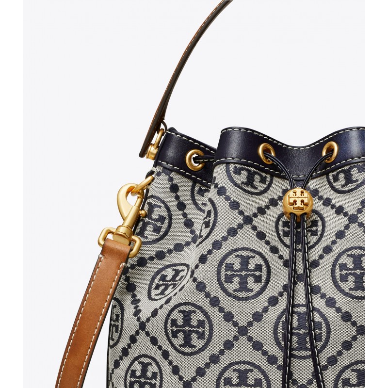 T Monogram Jacquard Large Bucket Bag