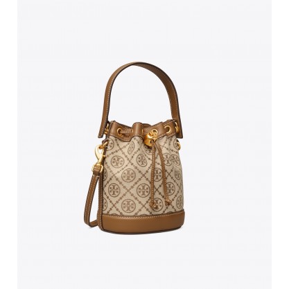 T Monogram Jacquard Mini Bucket Bag