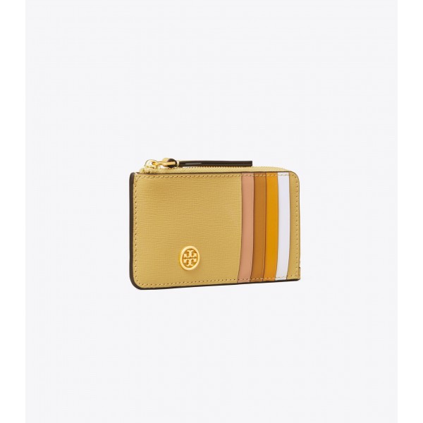 Robinson Color-Block Top-Zip Card Case