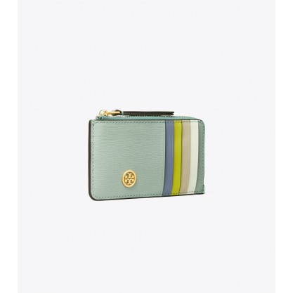 Robinson Color-Block Top-Zip Card Case