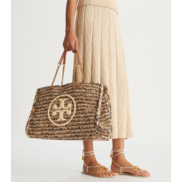 Ella Raffia Chain Tote