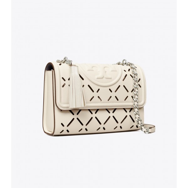 Fleming Diamond Perforated Convertible Shoulder Bag