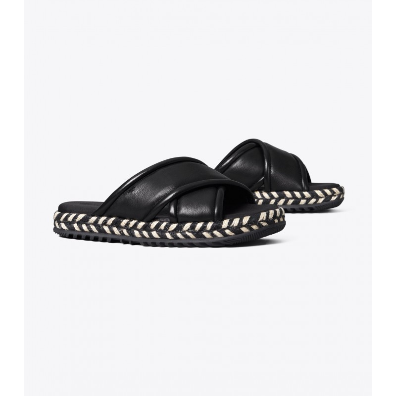 Crisscross Espadrille Slide