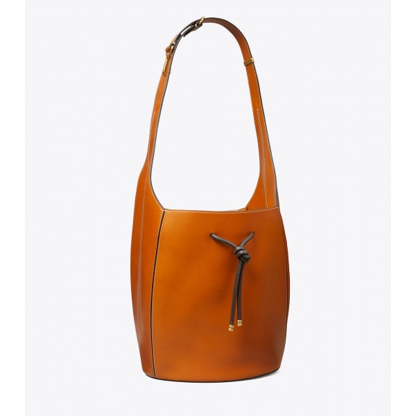 Spaghetti Strap Large Bucket Bag