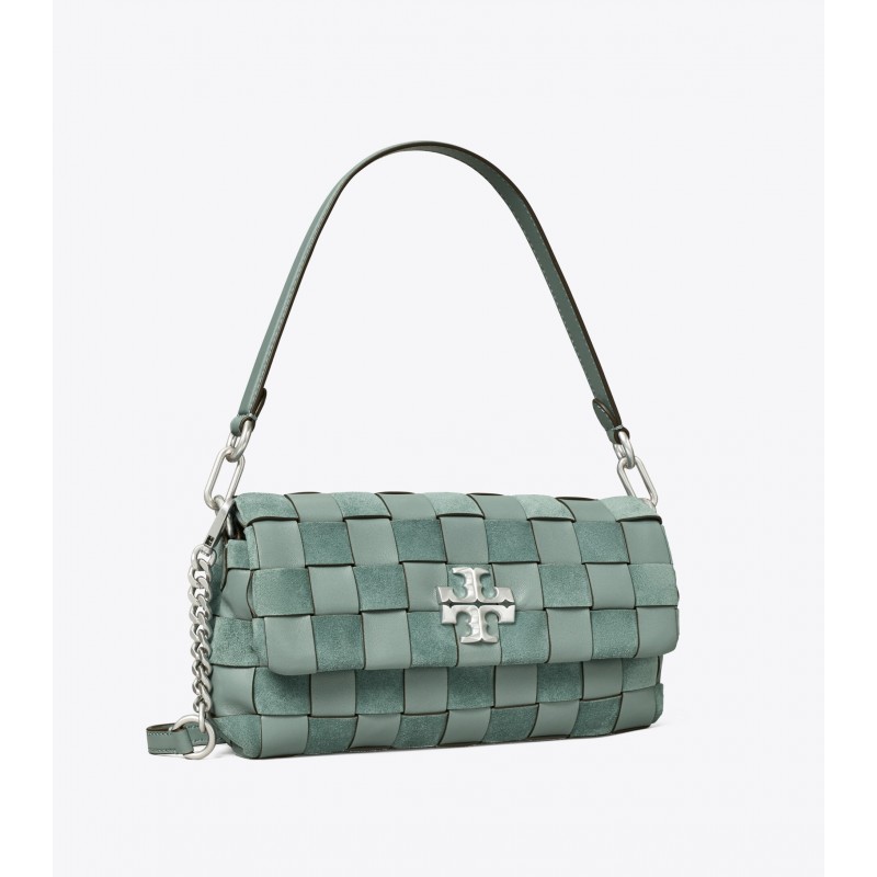 Kira Woven Small Flap Shoulder Bag