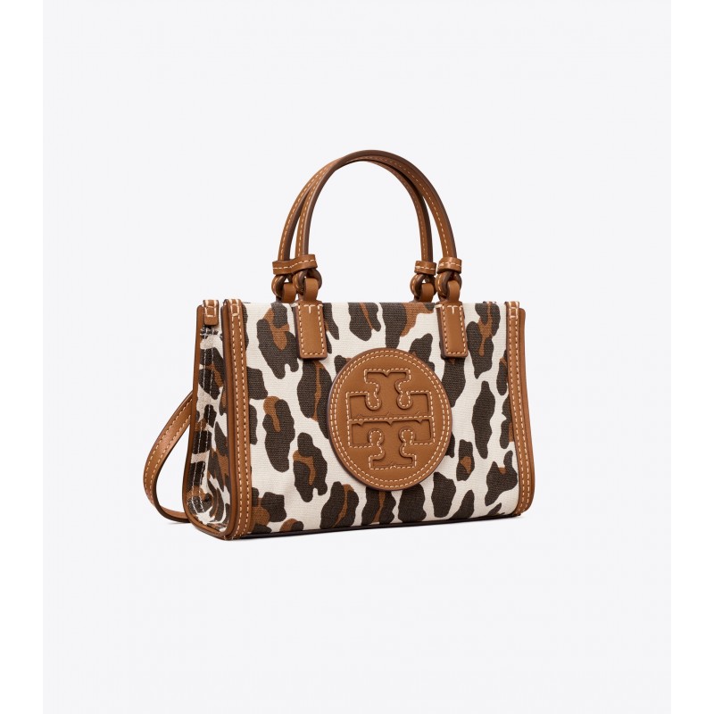Ella Leopard Canvas Mini Tote Bag