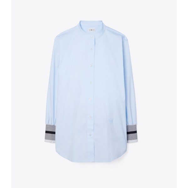 Stretch Poplin Button-Down