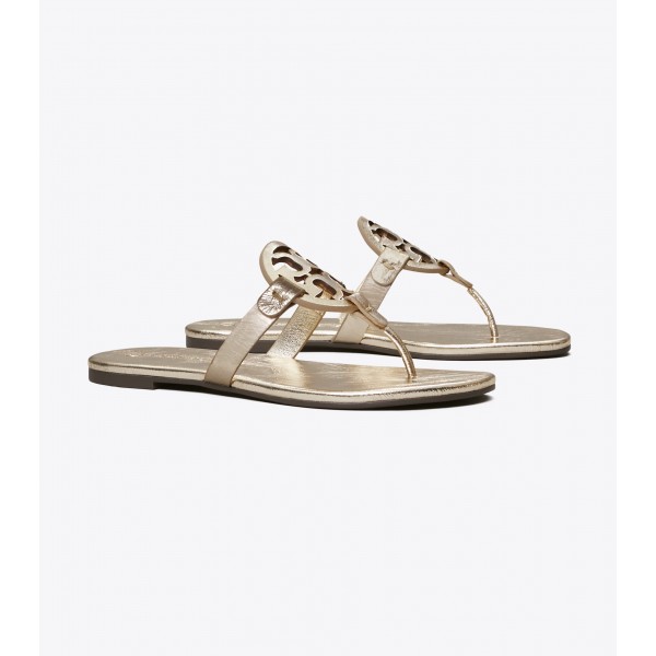 Miller Soft Sandal, Metallic Leather