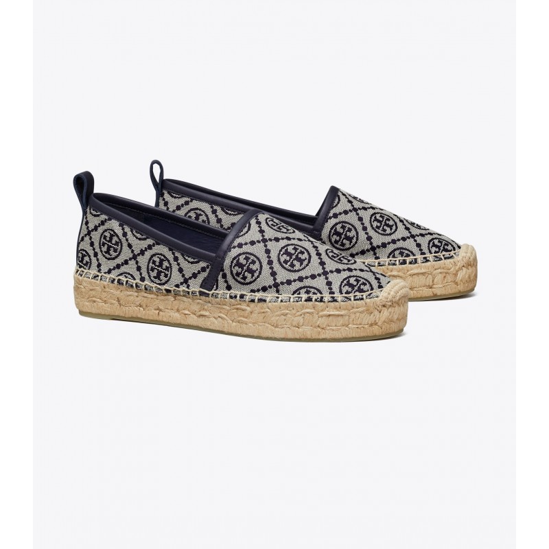 T Monogram Platform Espadrille