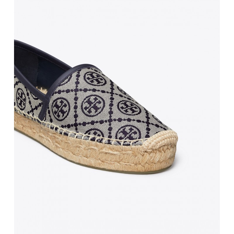 T Monogram Platform Espadrille