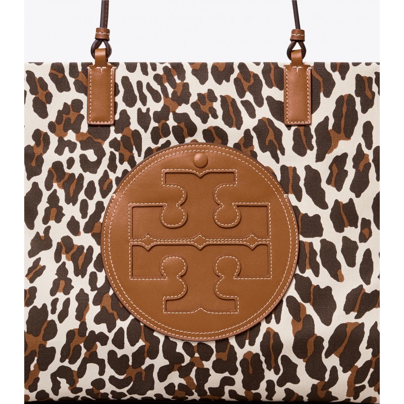 Ella Leopard Canvas Tote Bag